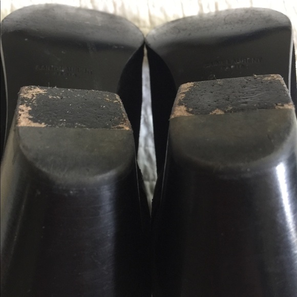 Saint Laurent black suede “Wyatt” bootie w/stars - Picture 6 of 8